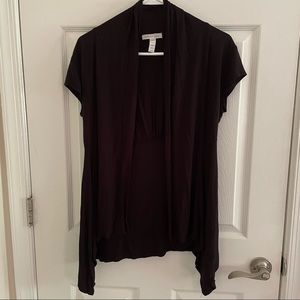 Ambiance Apparel Short Sleeve Cardigan Size M